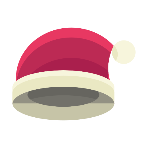 Winter, santa hat, fashion, christmas, clothing, clothes icon